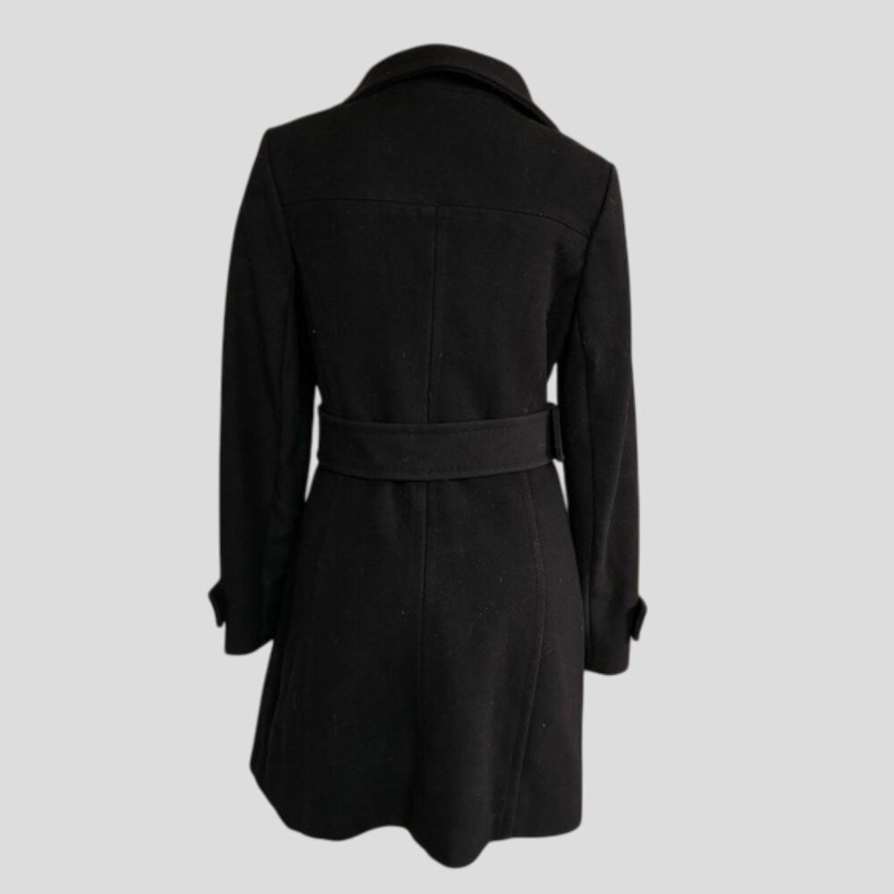 Aritzia T. BABATON Bromley Wool Cashmere Belted Military Peacoat Jacket - Picture 6 of 16